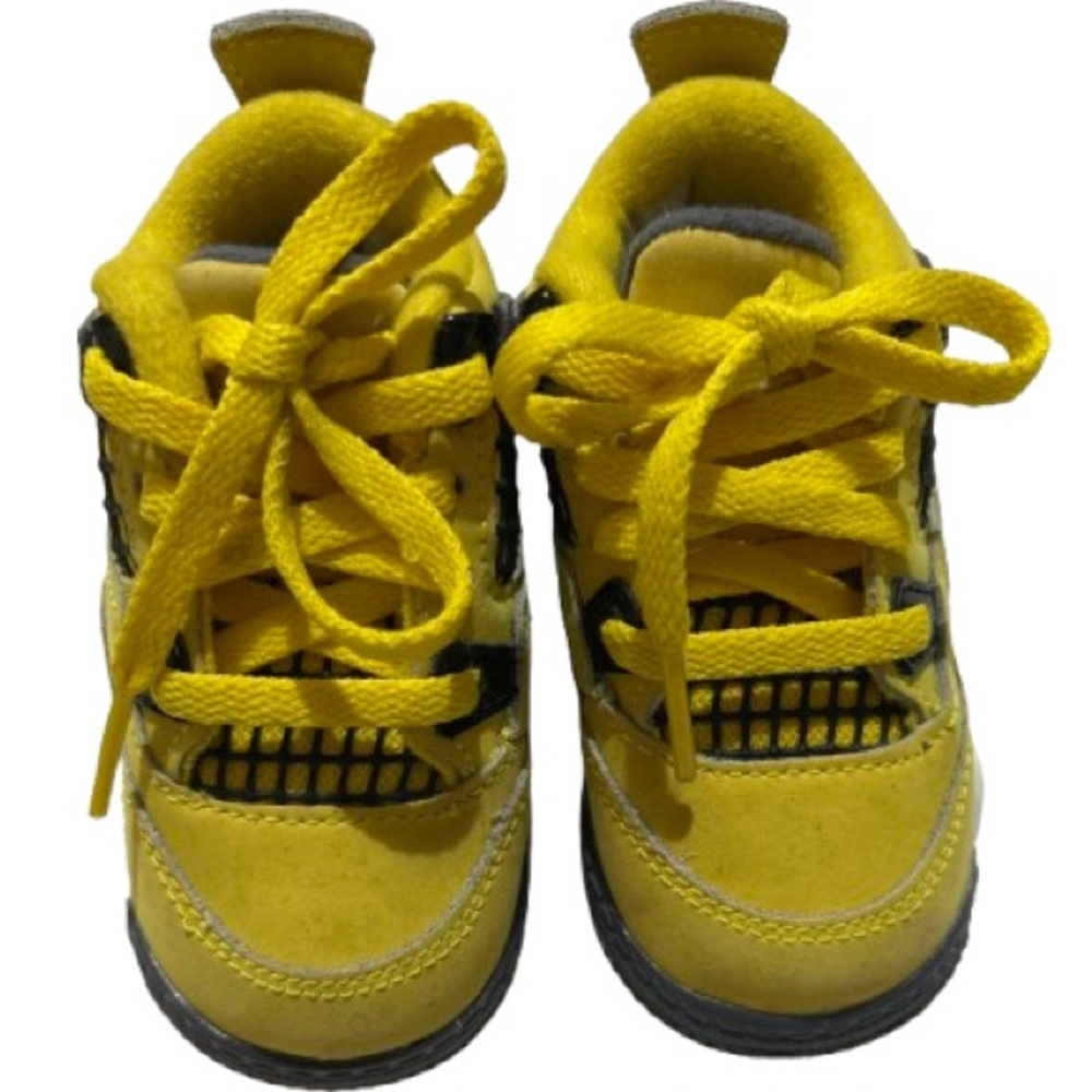 Nike Kids Bright Yellow and Black Sneakers